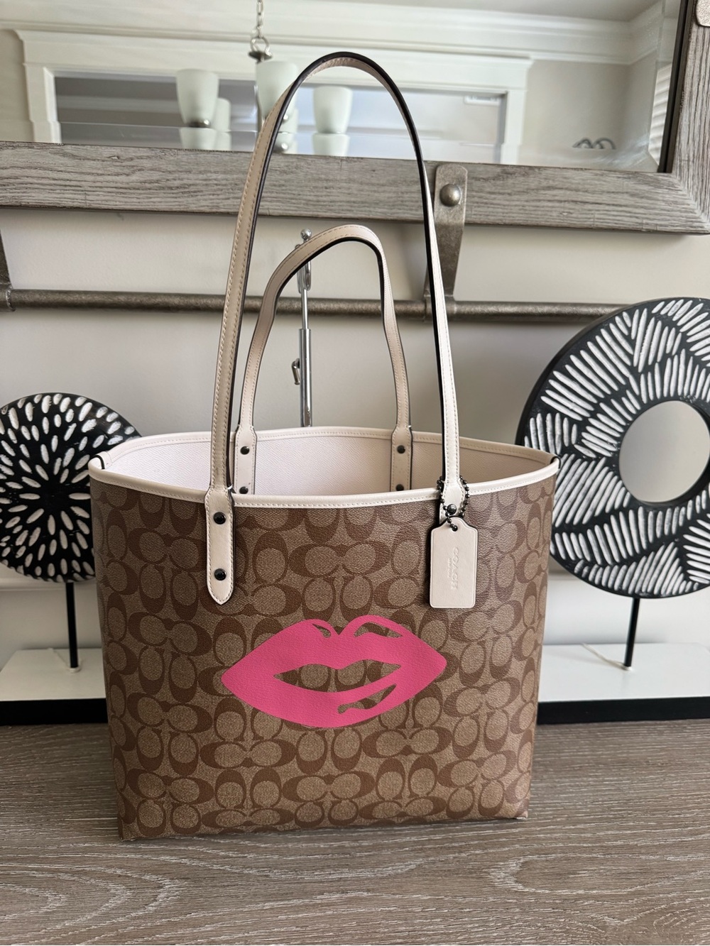 Coach Reversible Signature Canvas Tote Bag